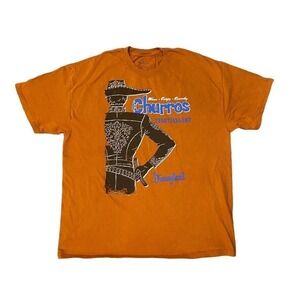 Disney frontierland churro Graphic T Shirt Short Sleeve Crew Neck Tee Cotton XL